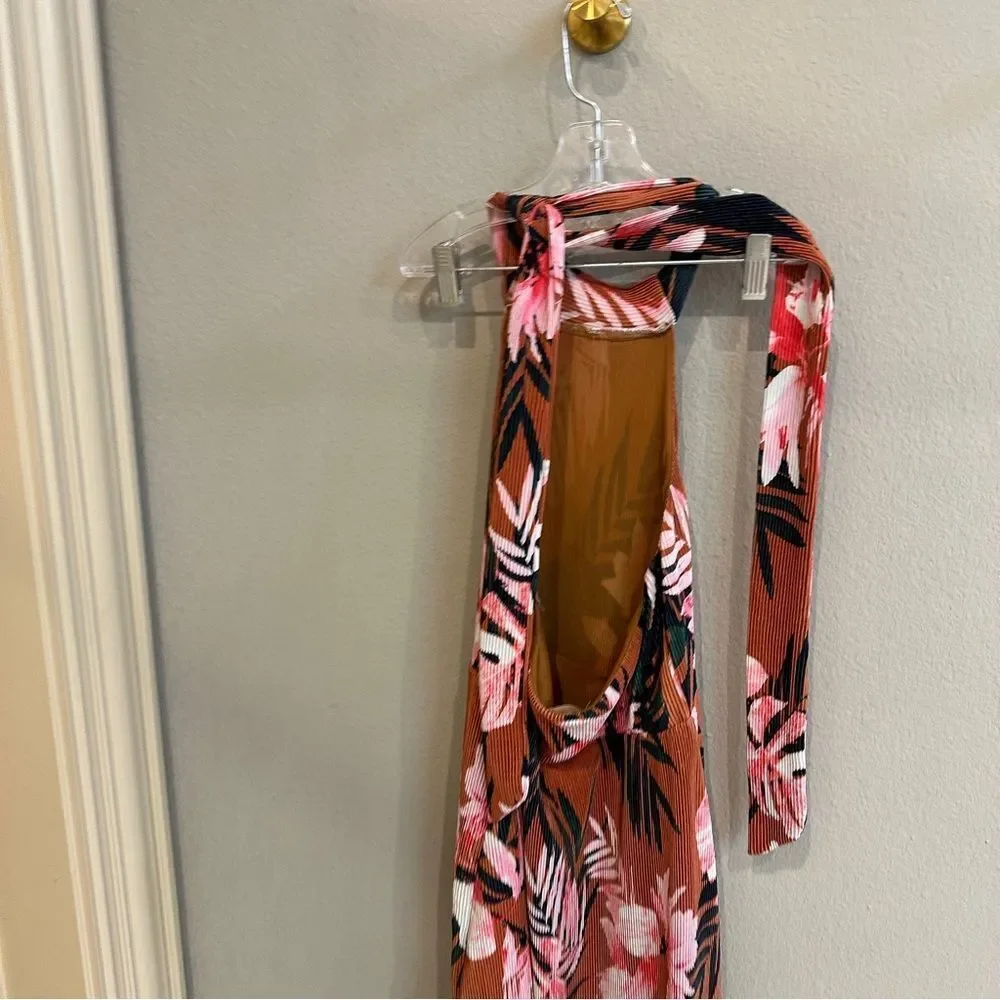 Camila Coelho | XS | Cassy Midi Dress Floral Tropics summer beach halter dress - Picture 12 of 13